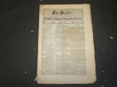 1865 MAY 13 THE BUILDER ARCHITECT MAGAZINE - ILLUSTRATIONS - ST 415N