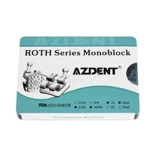 AZDENT Dental Orthodontic Monoblock Bracket Braces Mini Roth 022 Hooks 3-4-5