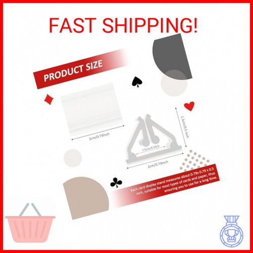 Maitys 24 Pcs Plastic Game Piece Stands Card Stands Plastic Card Holder Games Bo - Picture 2 of 2