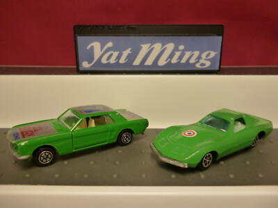 YatMing: 2x American Legends Nr.1002 Corvette und Nr.1073 Mustang  Top-Zustand  