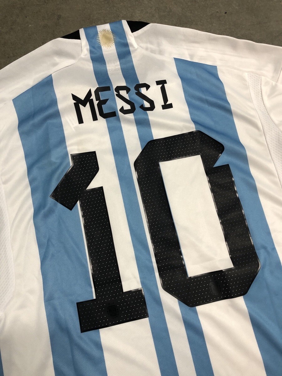 2022 Adidas Lionel Messi Argentina World Cup Home Kit Jersey Men's