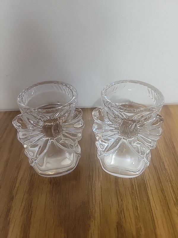  2 Vintage 1993 Avon 'Precious Baby Treasures' Over 24% Lead Crystal Baby Bootie