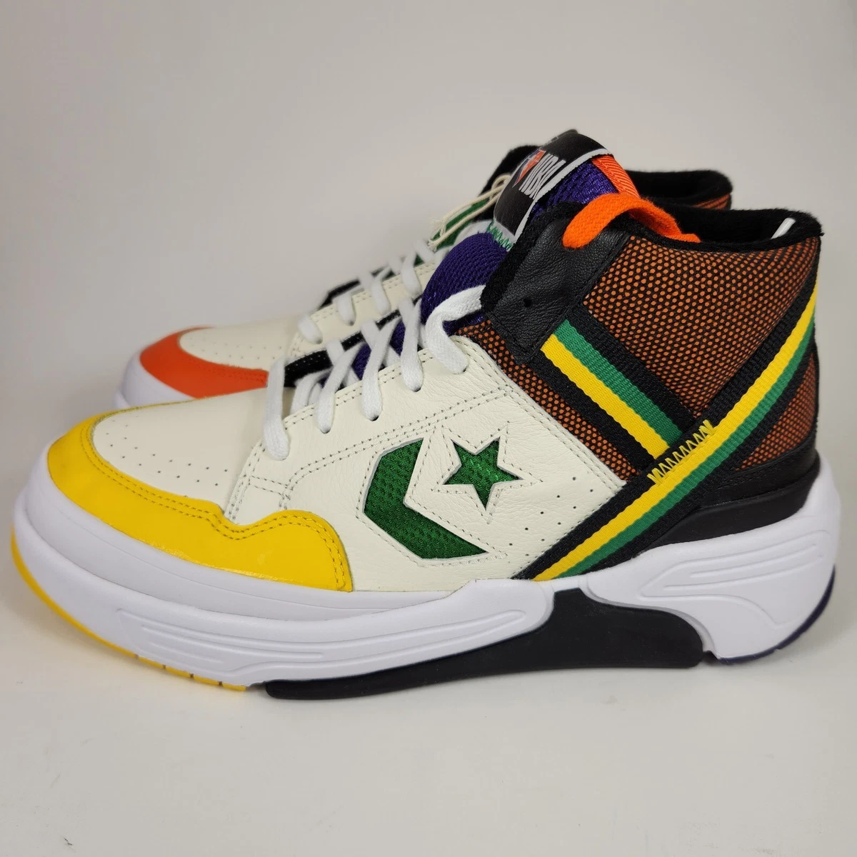 Converse Weapon CX Mid Mens 8.5 Womens 10 NBA 75th Anniversary White 172657C
