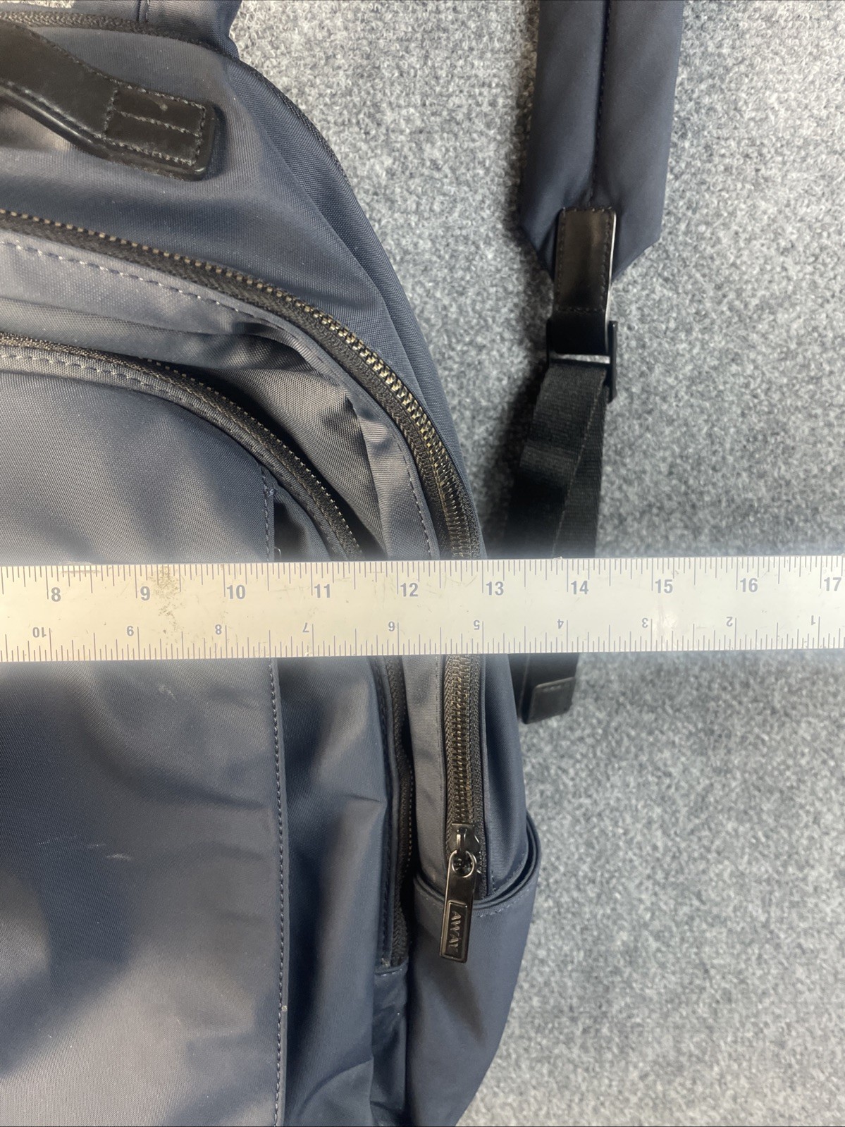 AWAY Everything Active Multiple Zip Backpack Blue… - image 9