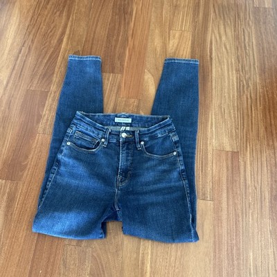 NWOTs Good American Good Legs Jeans Womens 2/26 High Rise Stretch Dark