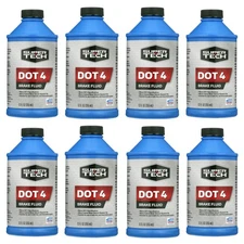 8 Pack Super Tech Dot 4 Brake Fluid, 12 fl oz