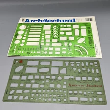 VTG Architect House Plan American Standard C-Thru Drafting Templates