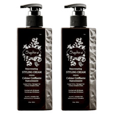 2-Pack Saphira Rejuvenating Styling Cream Design 8.5oz Coarse Dry Damaged Hair