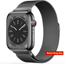 Stainless Steel Milanese Loop Strap Compatible with Apple Watch 38mm 40mm