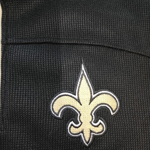 Men's NFL New Orleans Saints 1/4 Zip Pullover Lightweight Jacket, Large - Picture 3 of 11