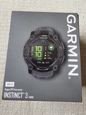 Garmin Instinct 3 50mm AMOLED Rugged Multisport Watch Charcoal Band 010-03020-00