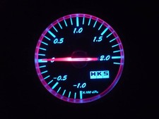 Hks Mechanical Boost Gauge 60mm Led Turbo Meter Tested Working Cleaned Hks Mechanical Boost Gauge 60mm Led Turbo Meter Tested Working Cleaned