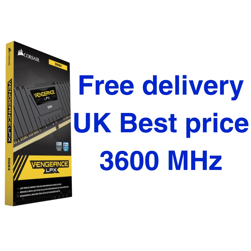 Corsair Vengeance LPX 32GB (2 x 16GB) DDR4 3600 MHz Black Memory RAM
