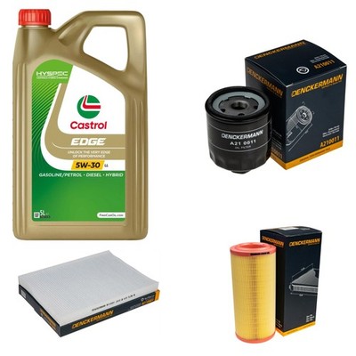 Inspektionspaket Castrol EDGE Titanium 5W-30 LL 5L für VW Lupo 1.4 FSI