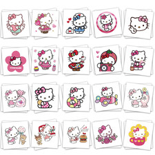 40Sheets Cartoon Hello Kitty Temporary Tattoos Birthday Themed Party Supplies De