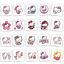 40Sheets Cartoon Hello Kitty Temporary Tattoos Birthday Themed Party Supplies De