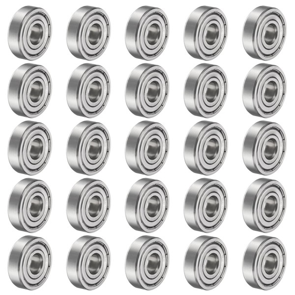 25 StüCk 6200ZZ Rillenkugellager 10X30X9Mm Doppel Schild Lager-image