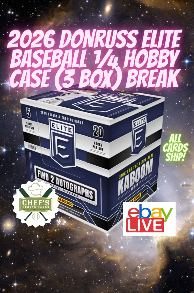 2026 DONRUSS ELITE BASEBALL 1/4 HOBBY CASE (3 BOX) BREAK #9