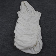 House Of CB Dress Large Clementine Cut Out Asymmetric White Mini Chic Party Sexy