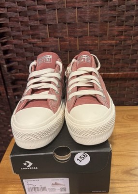 Converse Chuck Taylor All Star Lift Platform Suede Shimmer Pink/Women s Size 7