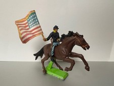 Vintage 1971 Britain Deetail Civil War Soldier on horse Made in England