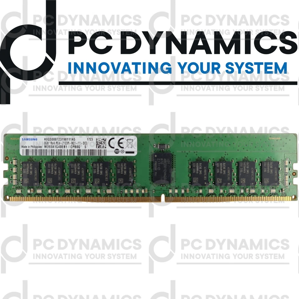Samsung 8GB DDR4-2133 ECC Registered – PC4-2133P – M393A1G40EB1-CPB 1Rx4 SERVER