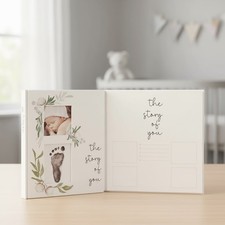 Baby Memory Book Minimalist Neutral First Journal Milestone Keepsake