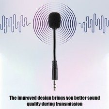 3PCS 3.5mm Jack Adjustable Flexible Extended Mini Microphone for Computer Mobile