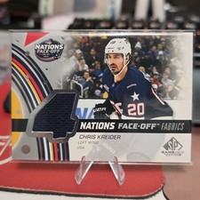 Chris Kreider 2025-26 SP Game Used #4N-CK 2025 4 Nations Face-Off Fabrics