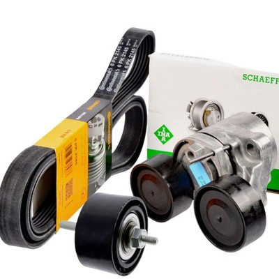 CONTI 6PK2145 Keilrippenriemen + Rollen Satz für BMW F06-F13 X5 F15 X6 F16 3.0D