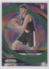 2024-25 Panini Prizm Instant Impact Green Prizm Donovan Clingan #15 14dq