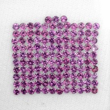 Lot de 123 Grenats Rhodolite de pavage 1,2 mm ,taille diamant/1,80 carats