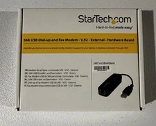 StarTech 56K USB Dial-up and Fax Modem V.92 External Hardware Based