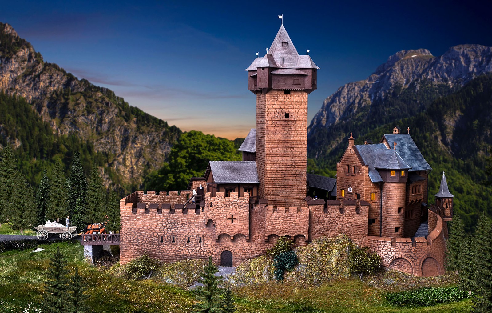 Kibri 39010 - H0 Castle Falkenstein in Carinthia - New