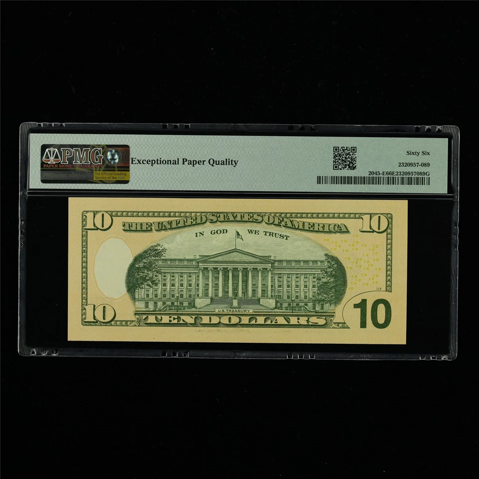2017A Federal Reserve Note Richmond 10 Dollars Fr#2045-E PMG 66 EPQ Gem UNC - Image 2 of 4
