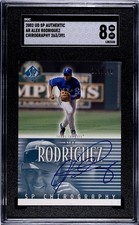 2002 SP Authentic Chirography Alex Rodriguez Auto /391 SGC 8