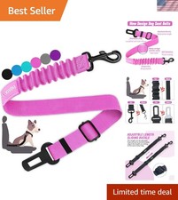 Dog Seat Belt, Durability Retractable Dog Car Harness Adjustable Dog Seat Bel...
