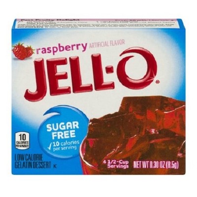 Jell-O Raspberry Sugar Free Instant Jello Gelatin Mix | eBay