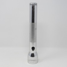 Vintage MAG-LITE Flashlight Silver 12.5" California USA Made D-Cell Tested