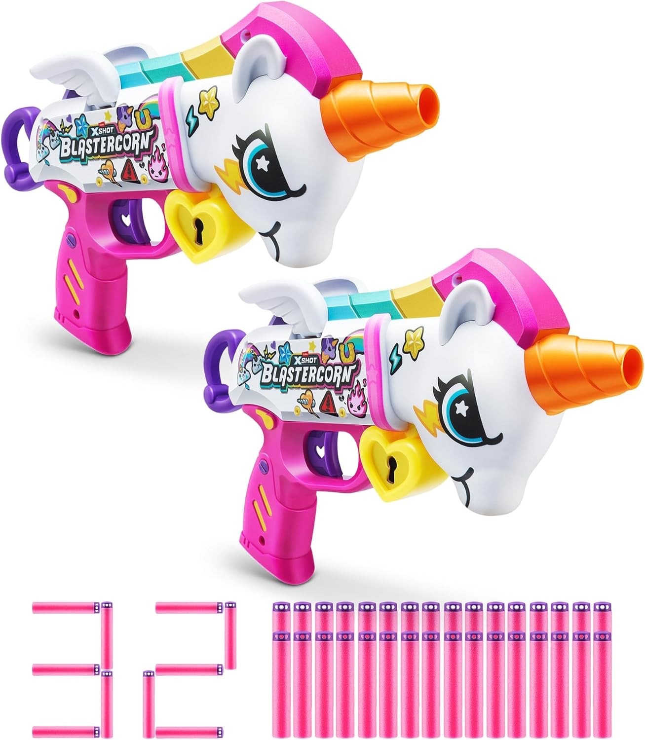 Zuru XSHOT Blastercorn Unicorn Nerf Gun For Girls Dart Gun G