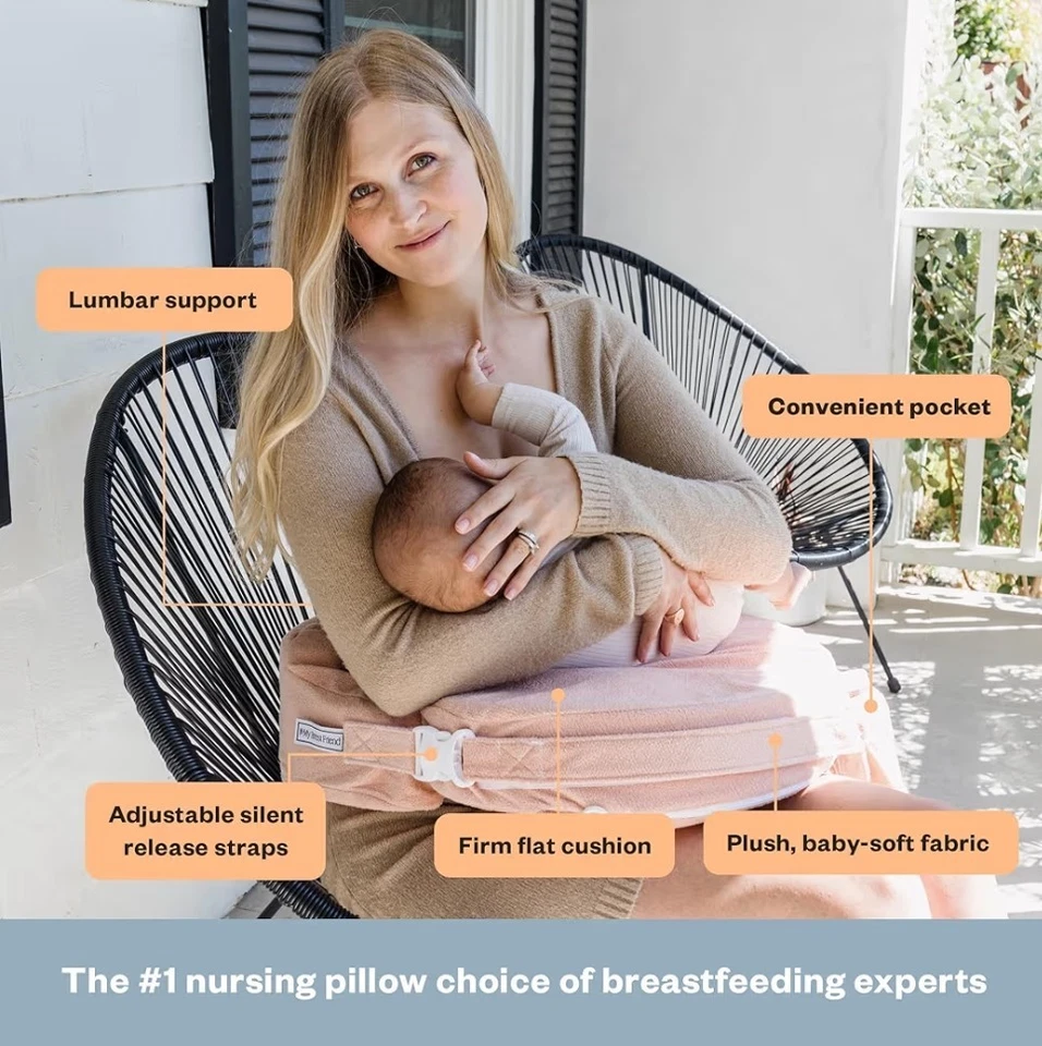 Подушка для кормления My Brest Friend - Deluxe - повышенный комфорт с чехлом -... - Изображение 2 из 4