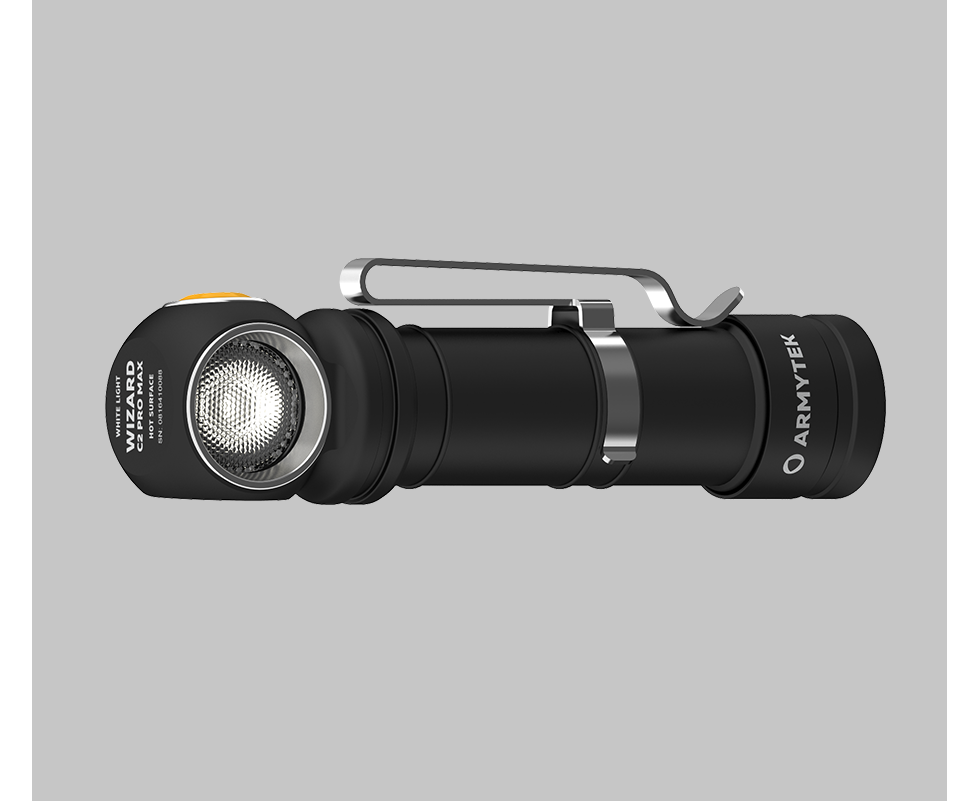 Lampe Frontale Armytek Wizard C2 Pro Max - 3720 Lumens - Rechargeable - Aimant - Température Chaude - Neuf
