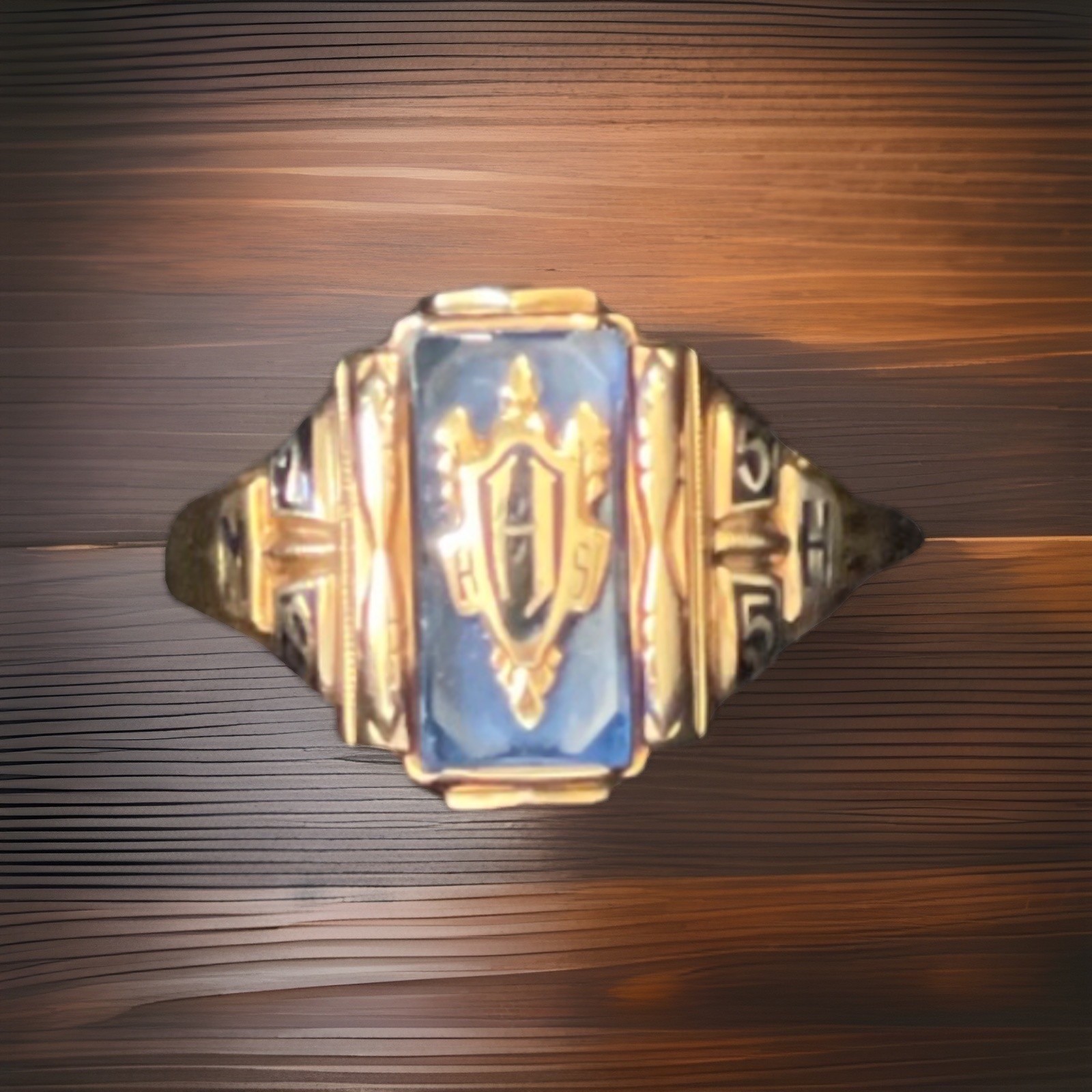 Rare 1955 High School Class Ring – Solid 10K Gold… - image 1