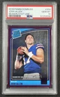 JOSH ALLEN PSA 10 2018 PANINI DONRUSS 304 ROOKIE SEASON STAT LINE RC 20/99 BILLS
