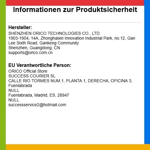 Orico 3.5'' USB 3.0 Externes Festplattengehäuse mit 20TB Kapazität - Bild 2 von 2