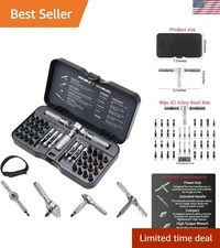 40-In-1 Magnetic Ratchet Screwdriver Set: Effortless Precision Tool for Repairs