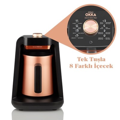 Arzum Okka - RICH SPIN PRO - Kupfer Türkische Kaffeemaschine