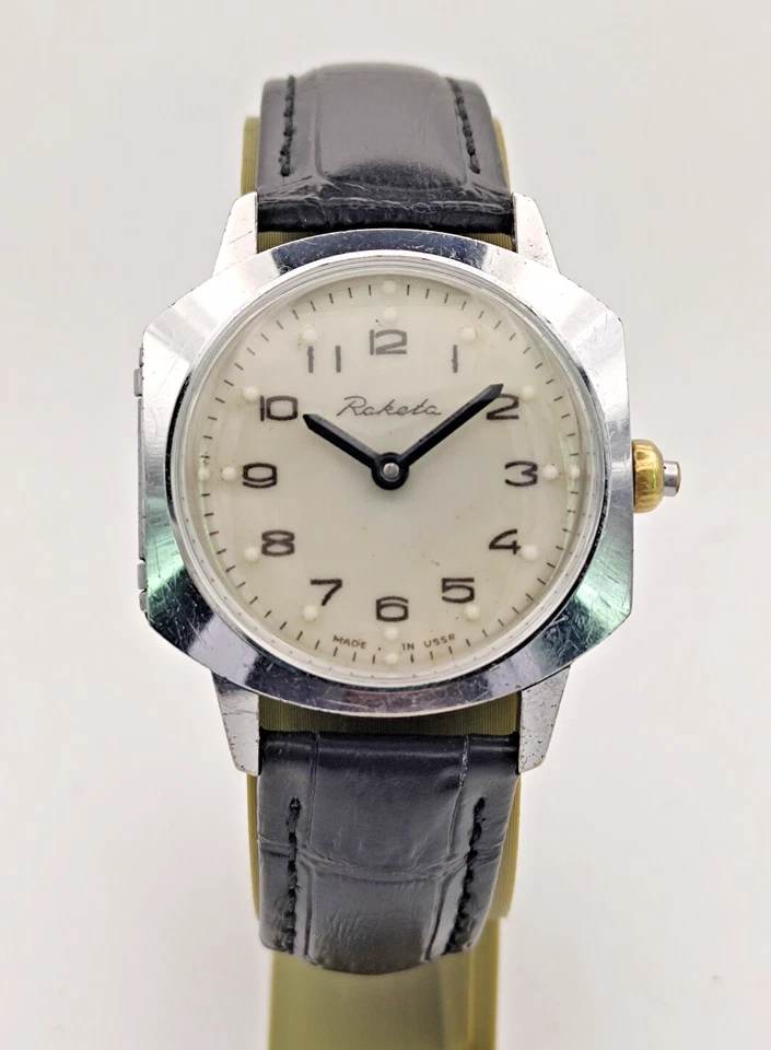 Reloj mecánico Braille RAKETA URSR para ciegos raro reparado Petrodvorets Foto 2 de 4