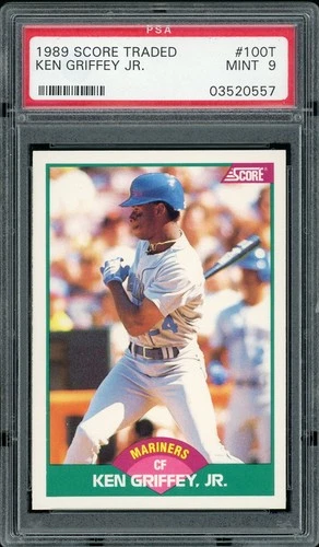 1989 SCORE TRADED #100T KEN GRIFFEY JR. PSA 9 MINT RC ROOKIE HOF