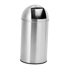 18 gal/70 L Round Commercial Trash Can, Fingerprint-Proof Stainless 18 Gallon